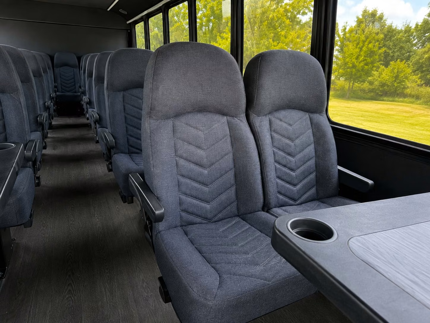 15 passenger minibus inside
