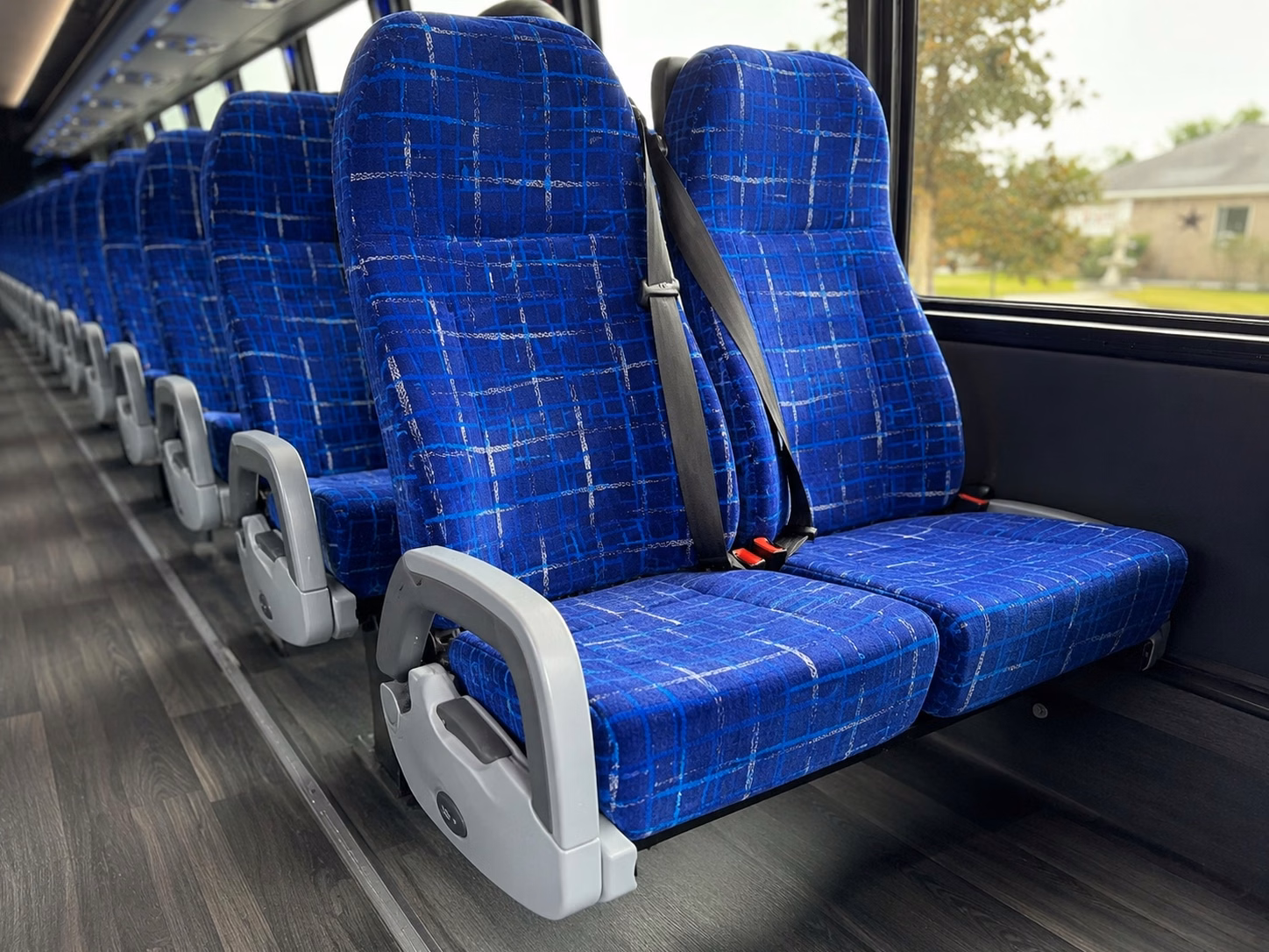 bellevue charter bus interior